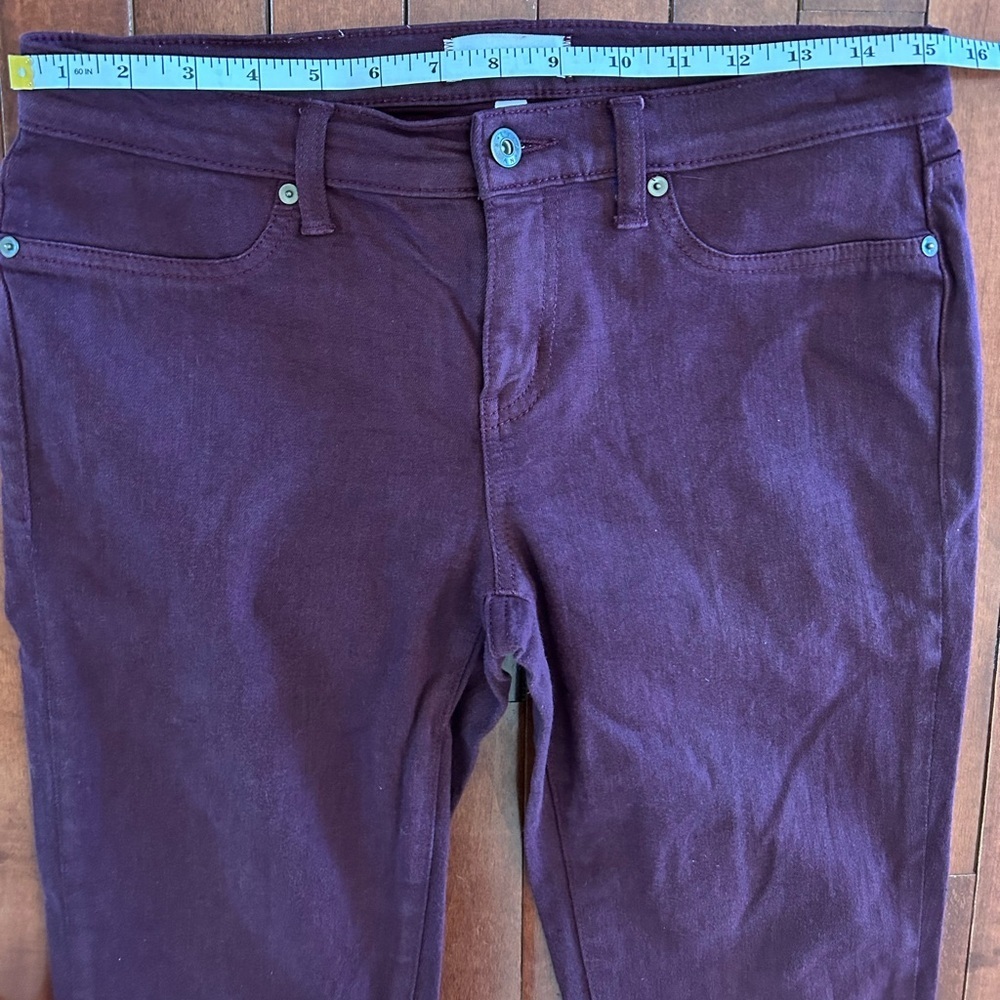 Lila Ryan Maroon Skinny Jeans Size 27 - Picture 8 of 10